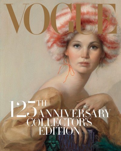 Джон Каррин рисует Дженнифер Лоуренс для сентябрьского номера Vogue
